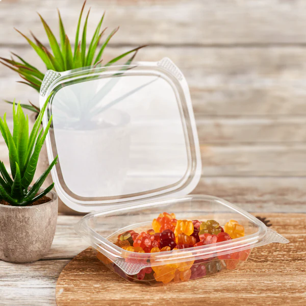 8oz PLA Hinged Deli Container