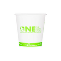 90mm 10oz Eco-Friendly Paper Hot Cups, Generic Print