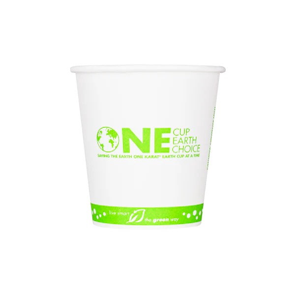 90mm 10oz Eco-Friendly Paper Hot Cups, Generic Print