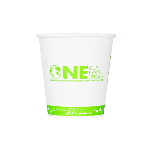 90mm 10oz Eco-Friendly Paper Hot Cups, Generic Print