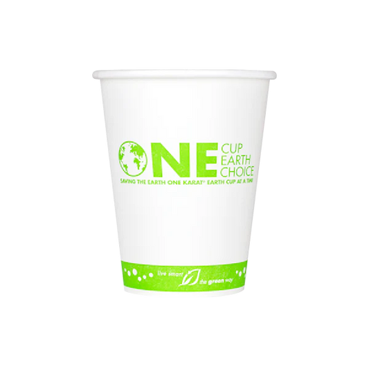 90mm 12oz Eco-Friendly Paper Hot Cup, Generic Print