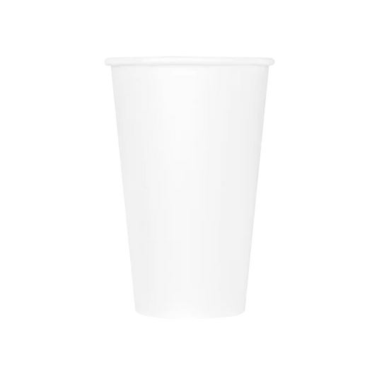 90mm 16oz Eco-Friendly Paper Hot Cup, White