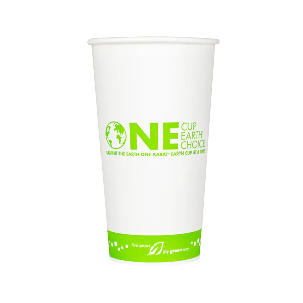 90mm 20oz Eco-Friendly Paper Hot Cups, Generic Print