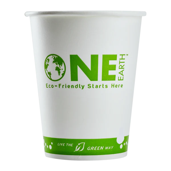 90mm 12oz Eco-Friendly Paper Cold Cups, Generic Print