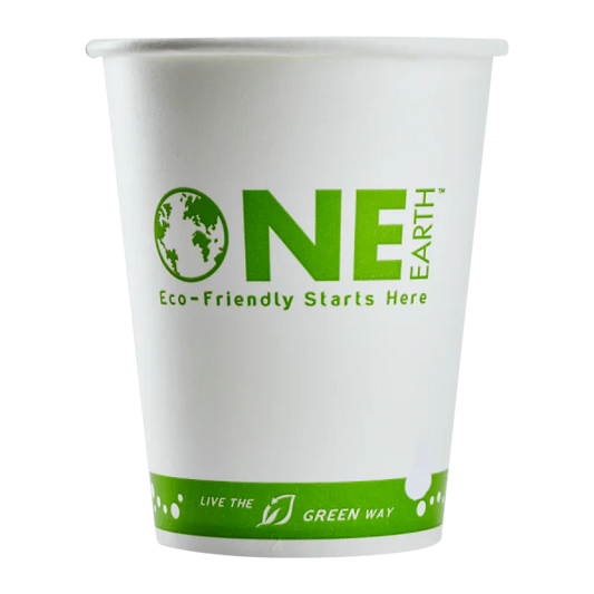 90mm 12oz Eco-Friendly Paper Cold Cups, Generic Print