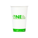 90mm 16oz Eco-Friendly Paper Cold Cups, Generic Print