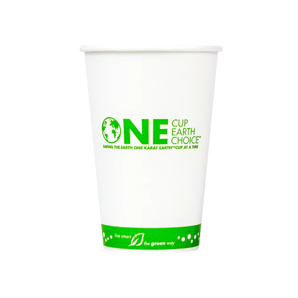 90mm 16oz Eco-Friendly Paper Cold Cups, Generic Print