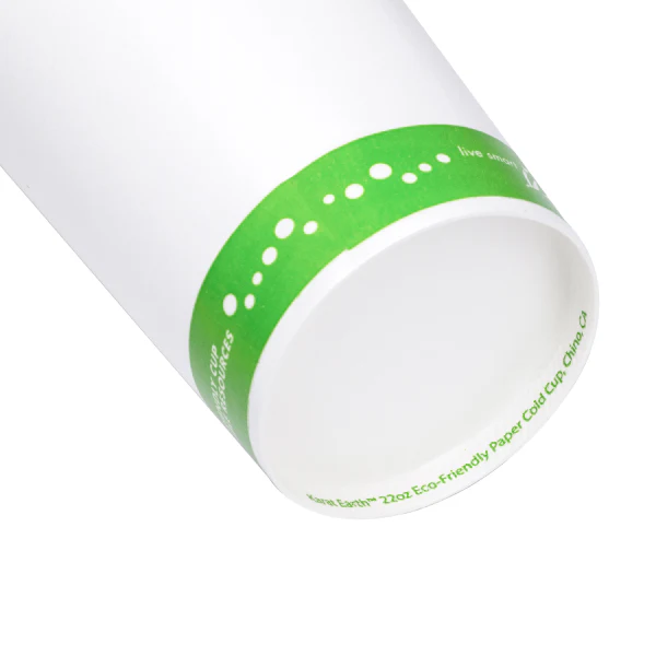 90mm 22oz Eco-Friendly Paper Cold Cups, Generic Print