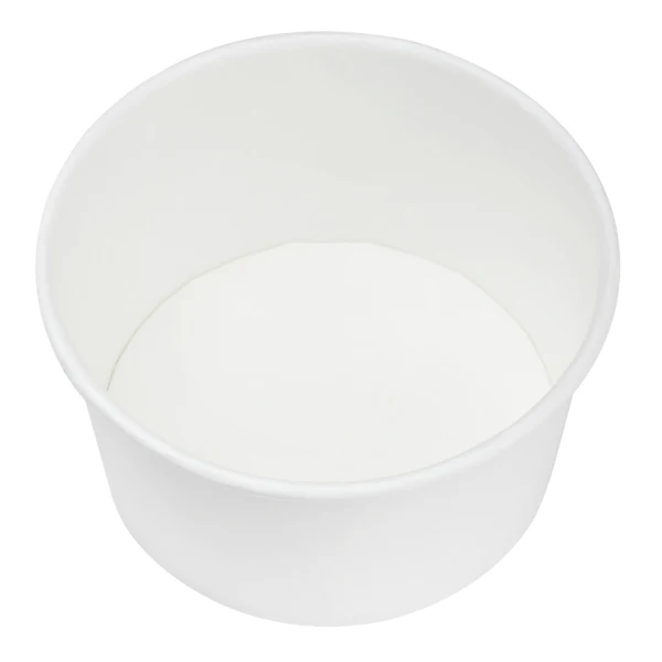 12oz Eco-Friendly Paper Food Containers (114.6mm), White