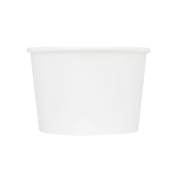 16oz Eco-Friendly Paper Food Containers (114.6mm), White