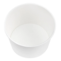 16oz Eco-Friendly Paper Food Containers (114.6mm), White