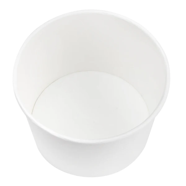 16oz Eco-Friendly Paper Food Containers (114.6mm), White