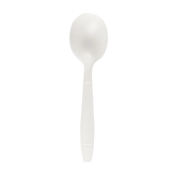 Heavy Weight Bio-Based Soup Spoons, Natural