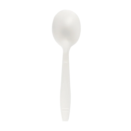 Heavy Weight Bio-Based Soup Spoons, Natural