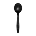 Heavy Weight Bio-Based Soup Spoons, Black