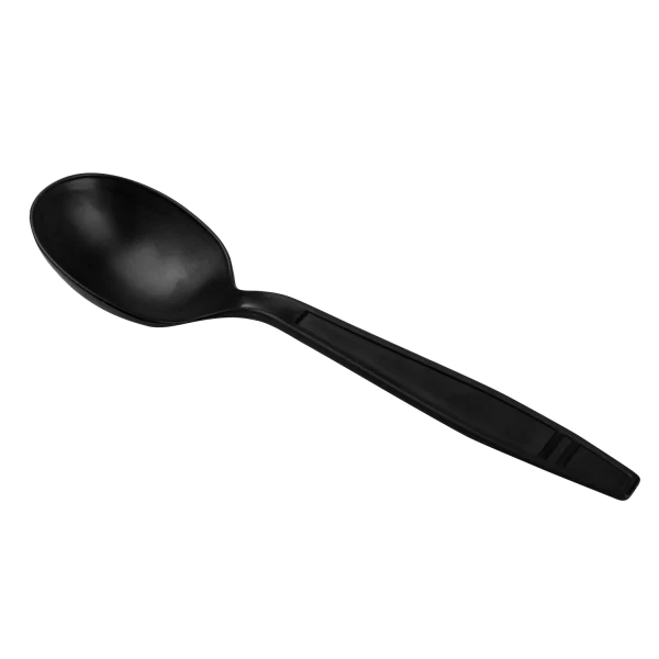 Heavy Weight Bio-Based Soup Spoons, Black