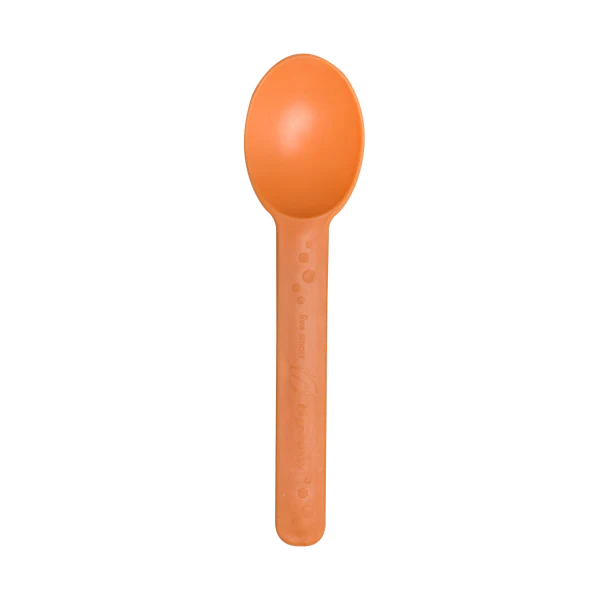 Heavy Weight Bio-Based Spoons, Tangerine Orange