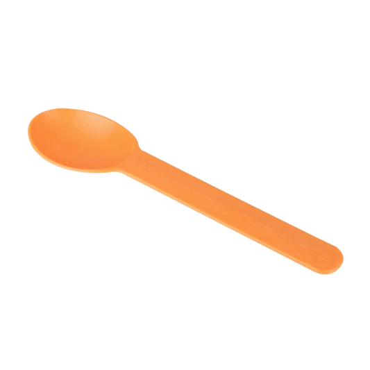 Heavy Weight Bio-Based Spoons, Tangerine Orange