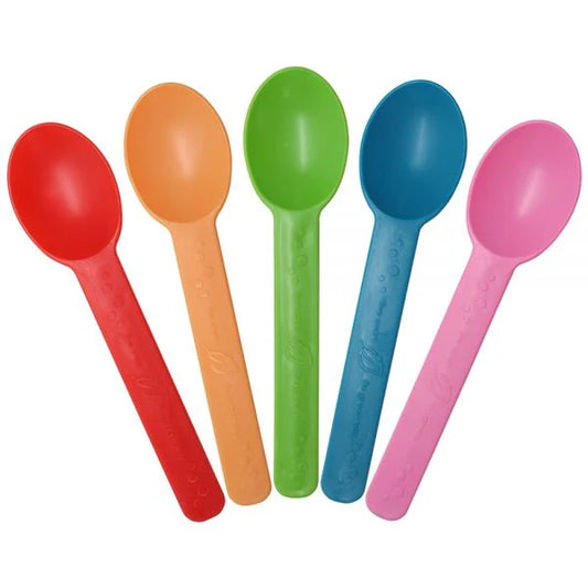 Heavy Weight Bio-Based Spoons, Rainbow