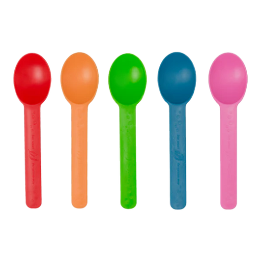 Heavy Weight Bio-Based Spoons, Rainbow