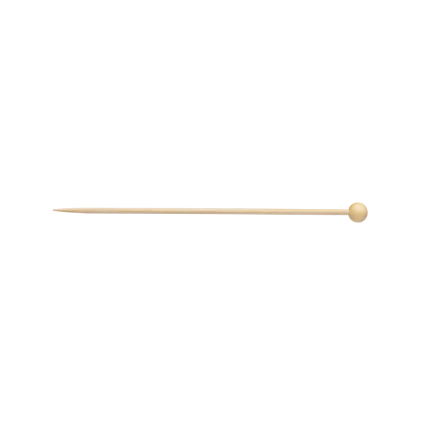 6" Bamboo Pick, Ball Tip