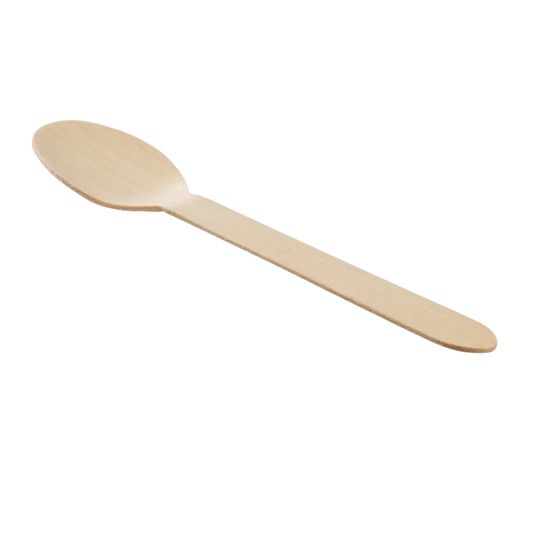 Compostable Wooden Disposable Spoon, Heavy Weight