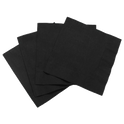 10"x10" Premium Beverage Napkins, Black