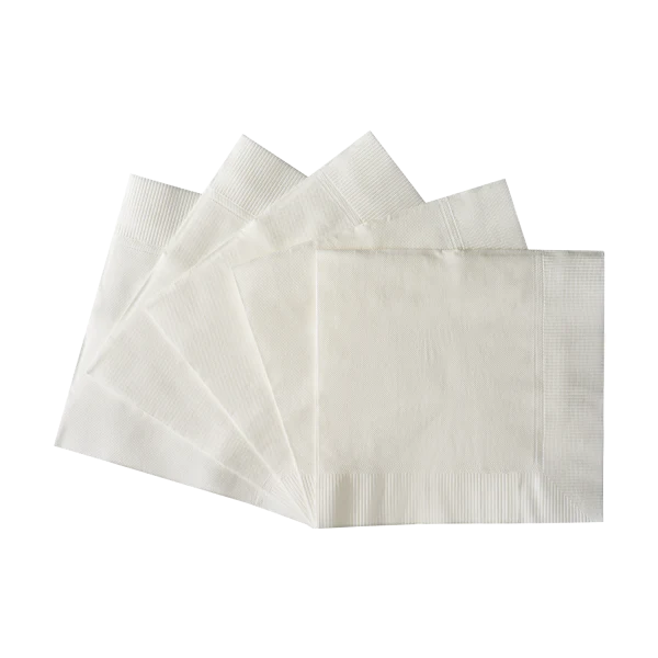 10"x10" Premium Beverage Napkins, White