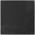 9.5"x9.5" Beverage Napkins, Black