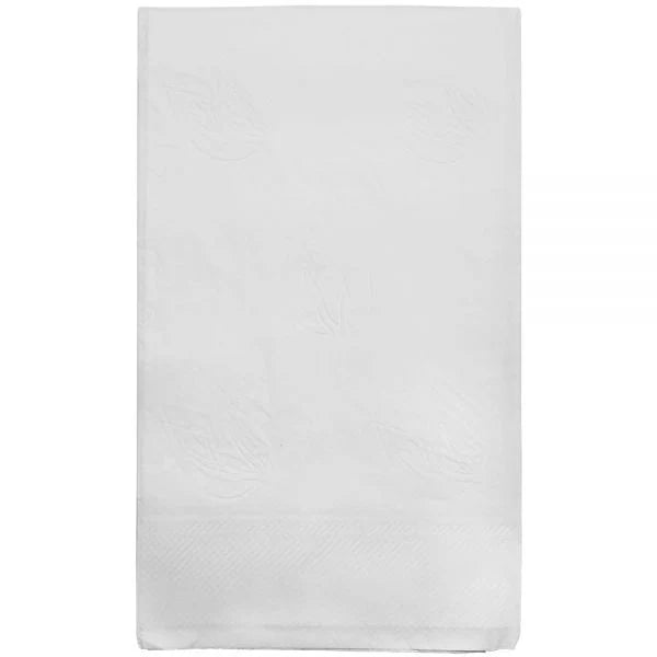 15"x17" 1 Ply Dinner Napkins, White