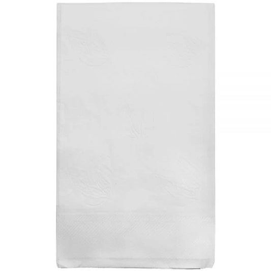 15"x17" 1 Ply Dinner Napkins, White