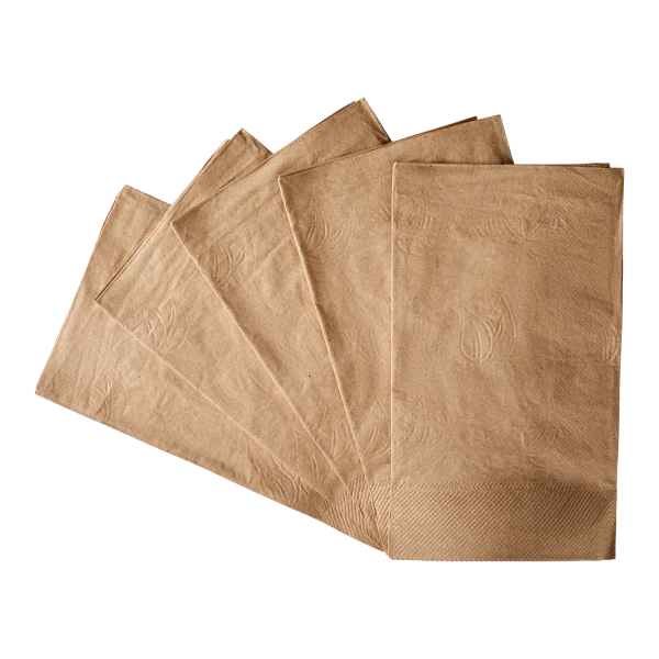 15"x17" 2 Ply Dinner Napkins, Kraft