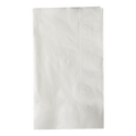 15"x17" 2 Ply Dinner Napkins, White