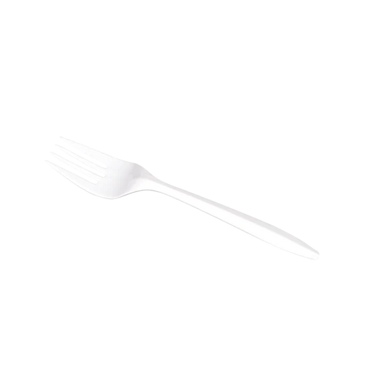 PP Plastic Medium Weight Forks, White