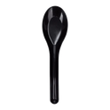 Med-Heavy Weight Asian Soup Spoon, Black