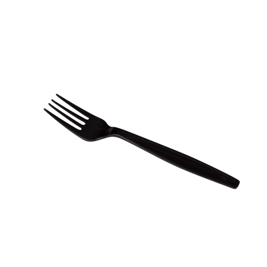PP Plastic Extra Heavy Weight Forks, Black