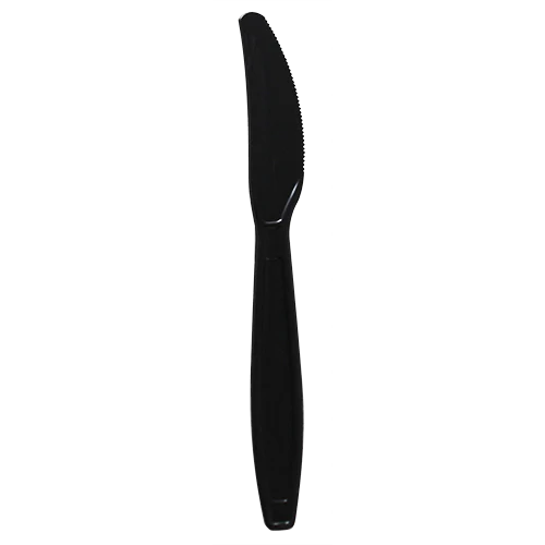 PP Plastic Extra Heavy Weight Knives, Black