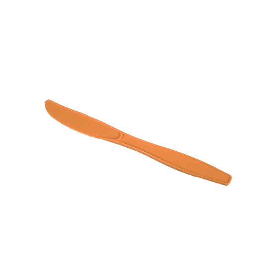 PP Plastic Extra Heavy Weight Knives, Orange