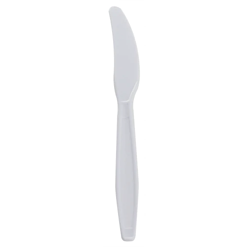 PP Plastic Extra Heavy Weight Knives, White