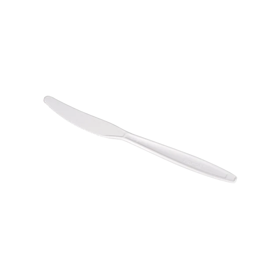 PP Plastic Extra Heavy Weight Knives, White