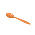 PP Plastic Extra Heavy Weight Tea Spoons, Orange