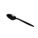 PS Plastic Medium Weight Tea Spoons Bulk Box, Black