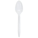 PS Plastic Medium Weight Tea Spoons Bulk Box, White