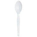 PS Plastic Medium-Heavy Weight Tea Spoons Bulk Box, White