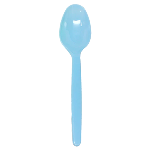 PS Plastic Heavy Weight Tea Spoons, Blue