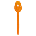 PS Plastic Heavy Weight Tea Spoons, Orange