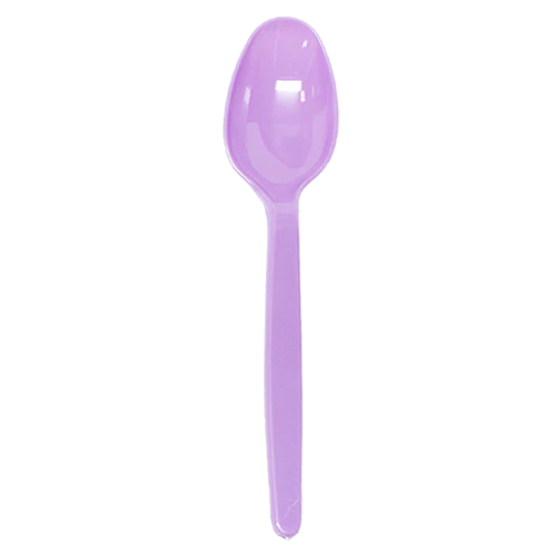 PS Plastic Heavy Weight Tea Spoons, Purple