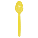 PS Plastic Heavy Weight Tea Spoons, Yellow