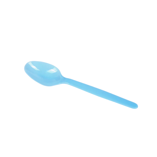 PS Plastic Heavy Weight Tea Spoons, Blue