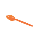 PS Plastic Heavy Weight Tea Spoons, Orange